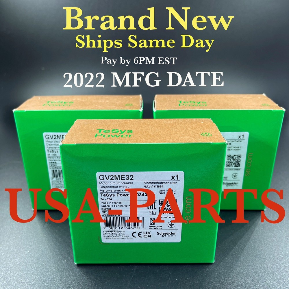 NIB SEALED SCHNEIDER GV2ME32 Circuit Breaker *Authentic* *Free Same Day Shipping