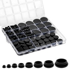 125Pcs Rubber Plugs for Round Holes, Durable and Long Service Life, 8 Sizes H…