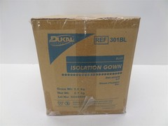 Dukal 301BL 50 Total Isolation Gowns Universal Blue – 10 Gowns/Bag 5 Bags/Case