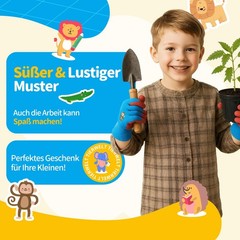 3 Pairs Kids Work Gloves Gardening Gloves Children for 810 Years, Slip…