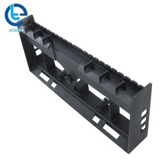 4000lb For Kubota Skid Steer Pallet Fork Frame W/ Receiver Hitch & Spear Sleeves