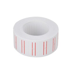 20 Rolls Price Labels Gun Paper Tag Sticker for MX-5500 Labeller White Red Line