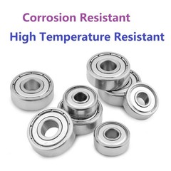 ZZ Metal Deep Groove Bearing 10Pcs Small High-Speed Silent Carbon Steel Bearings