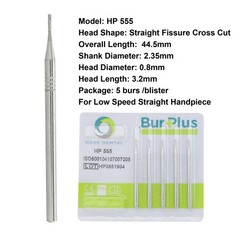 WAVE Dental HP Burs Carbide Straight Fissure Bur Straight Low Speed Bur HP 557