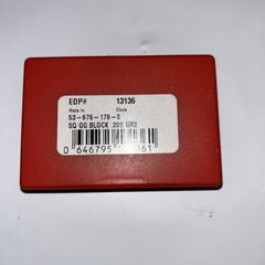 (NEW) Fowler 53-676-176-0 .200″ Individual Square Steel Gage Block