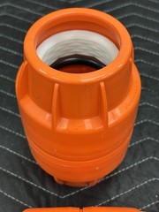 2″ Dura-Line Molded Plastic Push Lock Coupler – Orange – 20001847 **CASE OF 15**