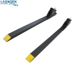 60″ Clamp on Pallet Forks For Tractor Bucket Loader Tractor Skid Steer 2000 LBS