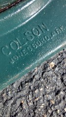 [2] COLSON CASTORS 4″x10″Wheels 12-1/2″ Height 47 lbs each NOS See pics details.