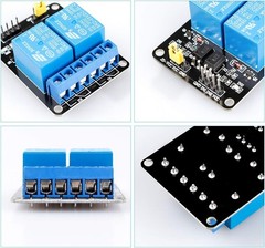 2-Channel 5V SPDT Relay Module Optocoupler Isolated 250V/10A Arduino ESP32 Pi