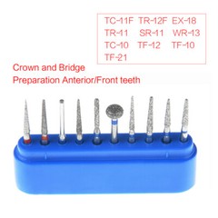 AZDENT Dental Diamond FG Burs Dills Composite/Polishing for High Speed Handpiece