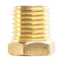 Lot of 150 – Brass 1/8″ Fnpt X 1/4″ mnpt Hex Adapter Reducing Bushing BULK