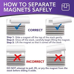 Strong Permanent Rare Earth Magnets,Powerful Neodymium Square Magnets for Fri…