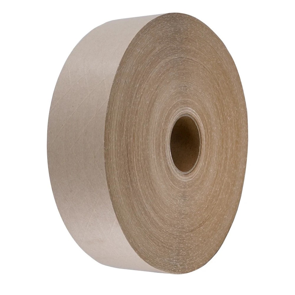 Reinforced Water Activated Kraft Gummed Tape Carton Sealing 2.25″ x 450 ft