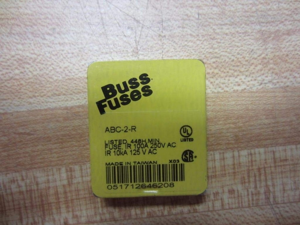 Bussmann ABC-2-R (5 EACH)