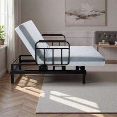 Electric Lift Bed for Seniors with OneTouch Backrest Lift & Wired Remote Control