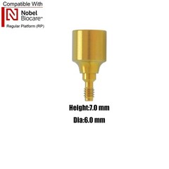 US 5Pcs Dental Healing Cap Abutment RP/NP Compatible Nobel Active ∅3.6 ∅5.0 ∅6.0