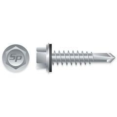 #12 x 2″ HWH STRONG-SHIELD S/D SCREWS w/ BONDED WASHER 1,500ct | HA1232C