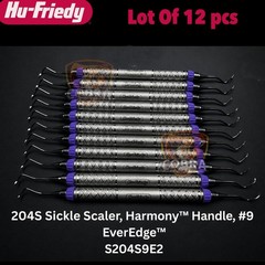 Hu Friedy S204S9E2 EverEdge 2.0 #204S Double End Sickle Scaler #9 Handle 12pcs