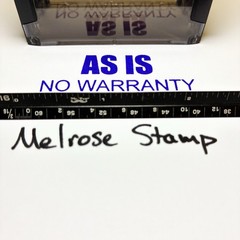 As Is No Warranty Rubber Stamp Purple Ink Self Inking Ideal 4913