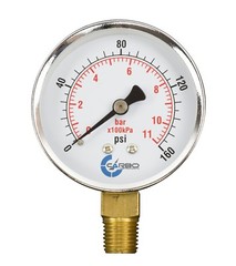 2-1/2″ Pressure Gauge – Chrome Plated Steel Case, 1/4″NPT, Lower Mnt. 160 PSI
