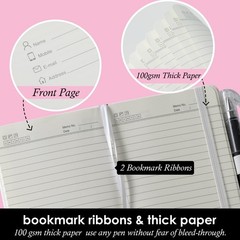 Small Notebook Pocket Size Journal 3.7″ x 5.7″, 3 Pack, Black_Gray_White