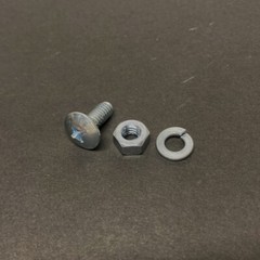25 sets Round Head Machine Screws 1/4″-20×5/8″ Combo w/Nuts & Lock Washers