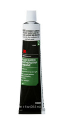 3M Black Super Weatherstrip Adhesive, 03602, 1 Oz, 24 Per Case, 24.00 per case
