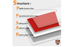 2in x 160ft Reflective Tape Red White DOT C2 Safety Trailer Truck Tape