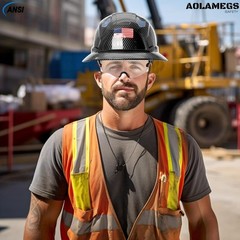 Hardhats size range from 53-63cm/ 20.86-24.80 inch, Bright Black Carbon…