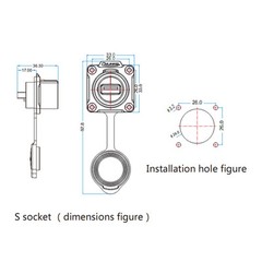 USB 3.0 Panel Mount Receptacles Connector Female Socket Waterproof IP67 Outdoor