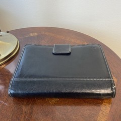 Compact Franklin Covey Planner Black Magnetic Snap 6-Ring & Accessories