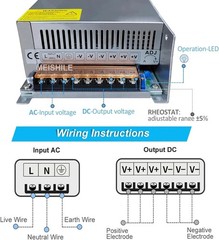 Industrial 12V 100A 1200W Transformer Converter