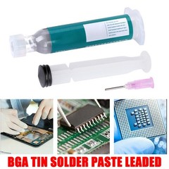 30g BGA Tin Solder Paste Sn63/Pb37 Syringe Liquid Flux Welding Soldering Tool qH