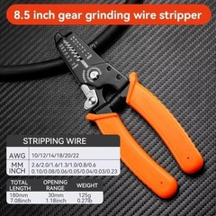 Wire Strippers Crimping Pliers Tool 5in1 Crimper Cutter 10-20 Awg Electric Wire