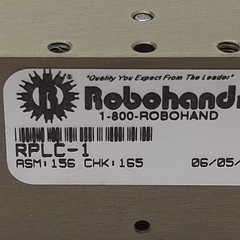 Robohand RPLC-1 Parallel Gripper, ø0.44in Bore, 0.25in Stroke, 26lbf, 100psi, M5