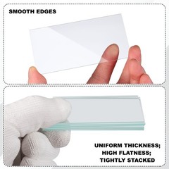 50x50mm Glass Streak Plate, 4pcs Lab Glass Slides Microscope Glass Slides