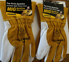 Tillman 48S Mig/Tig Welding Gloves, Straight Thumb, Premium,set of 2 pairs