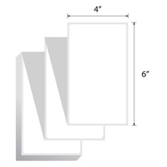 4000 Fanfold 4×6 Direct Thermal Shipping Labels 4 Stacks for Zebra Eltron 2844