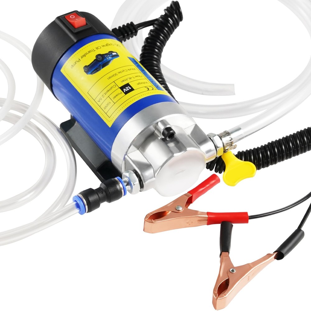 Oil Pump 12V 100W, Extractor for Engine Change, Blue, 12v