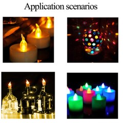 3mm 5mm Flickering LED Red Yellow Water Clear Lens Candle flicker LED Diode 50PC