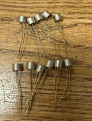(11) 2N448A Germanium NPN Transistors NOS Gold Leads