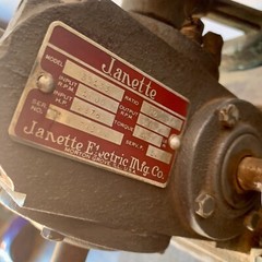 2 Vintage Motor Combo – Montgomery Ward ProCraft 1/4 HP + Janette Electric SL133