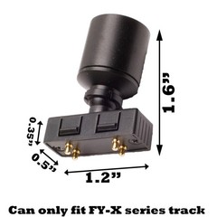 5pcs Mini Showcase LED Spot light + linkable Track + UL Power for Retail Trades