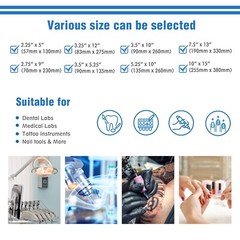 1000(5 Boxes) 3.5″x5.25″ Self Seal Sterilization Pouches, for Dental Tattoo Nail