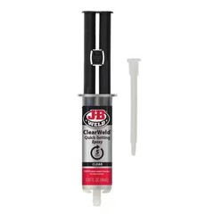 J-B Weld 50114H ClearWeld 0.47 oz. QUICK SET Epoxy Syringe High Strength 5 min