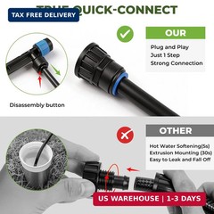 230FT Drip Irrigation System Kit, Quick Connect Garden Watering System, Complete