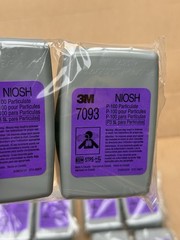 6 PAIRS – 3M 7093 P100 Particulate Filters Respirator Cartridges – EXP 06/2028