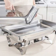 9.5 QT 6 PACK CATERING STAINLESS STEEL BUFFET CHAFER CHAFING DISH SETS FULL SIZE