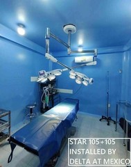 Common Arm Ceiling mounted Double Dome LED OT Light Surgical Operating Light
