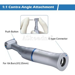 1-10 NSK Type Dental Low Slow Speed Push Button Contra Angle Handpiece E-type AS